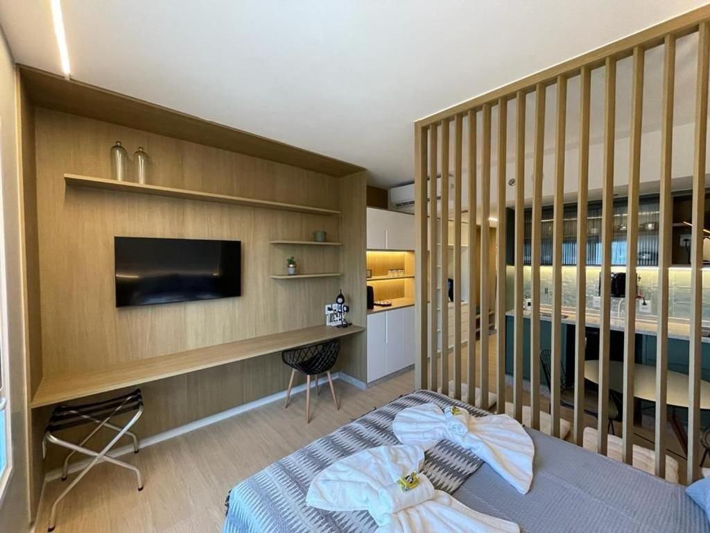 Suite Luxuosa Com Cozinha Blend Smart 1356 กัวยาเนีย ภายนอก รูปภาพ